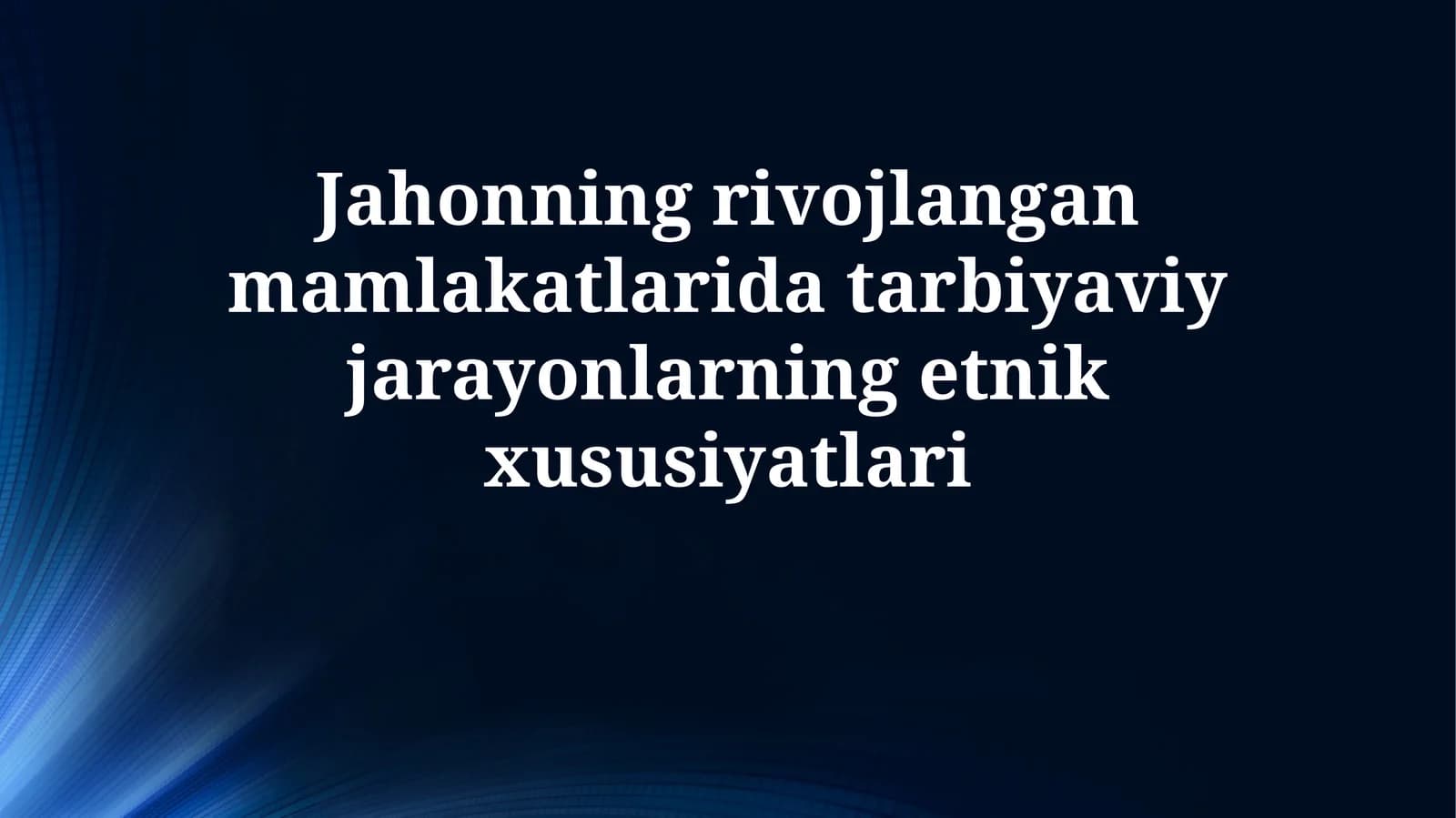 Ta'limdagi etnik xilma-xillik: Tarix va siyosat