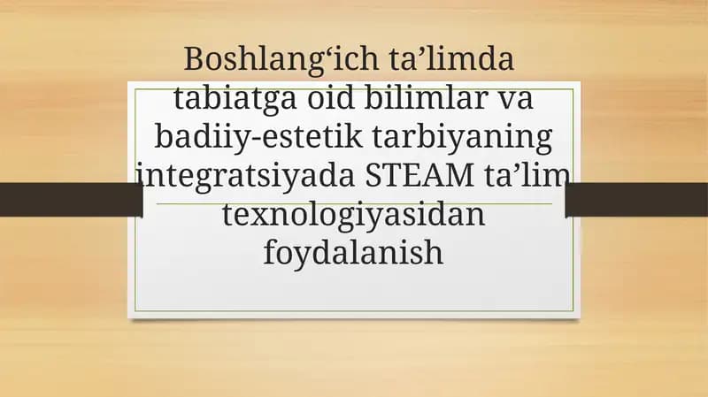 STEAM taʼlim