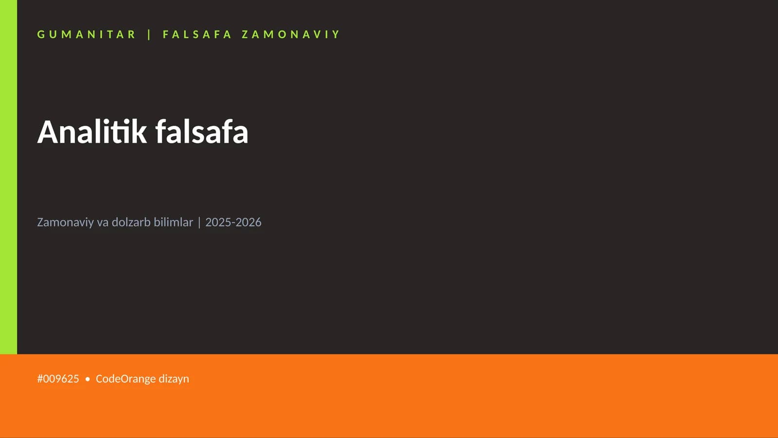 Analitik falsafa