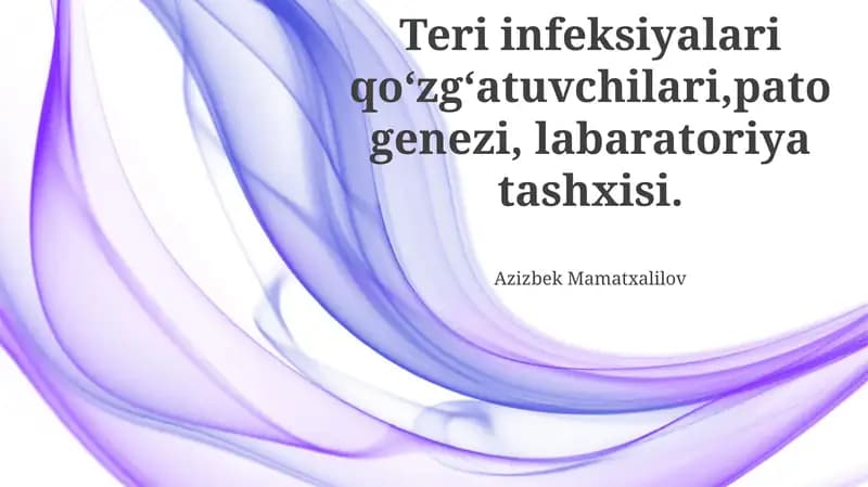 Teri infektsiyalarining laboratoriya diagnostikasi
