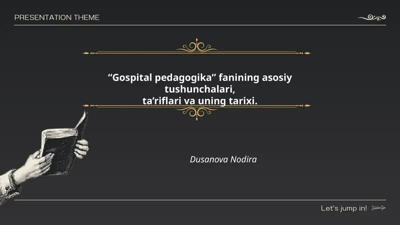 Gospital pedagogikasi