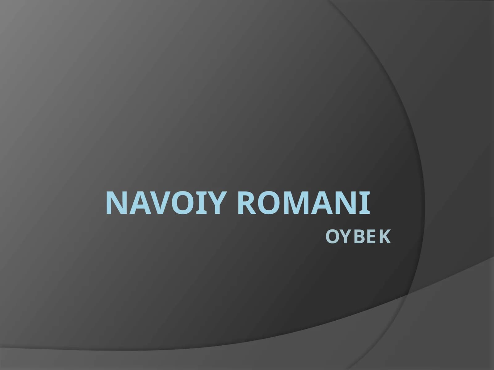 NAVOIY ROMANI