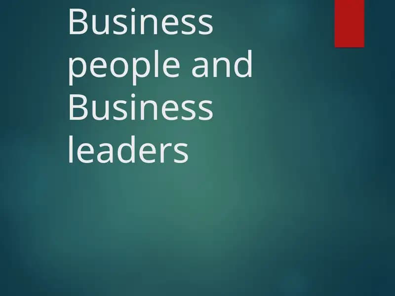 Vocation of the Business Leader