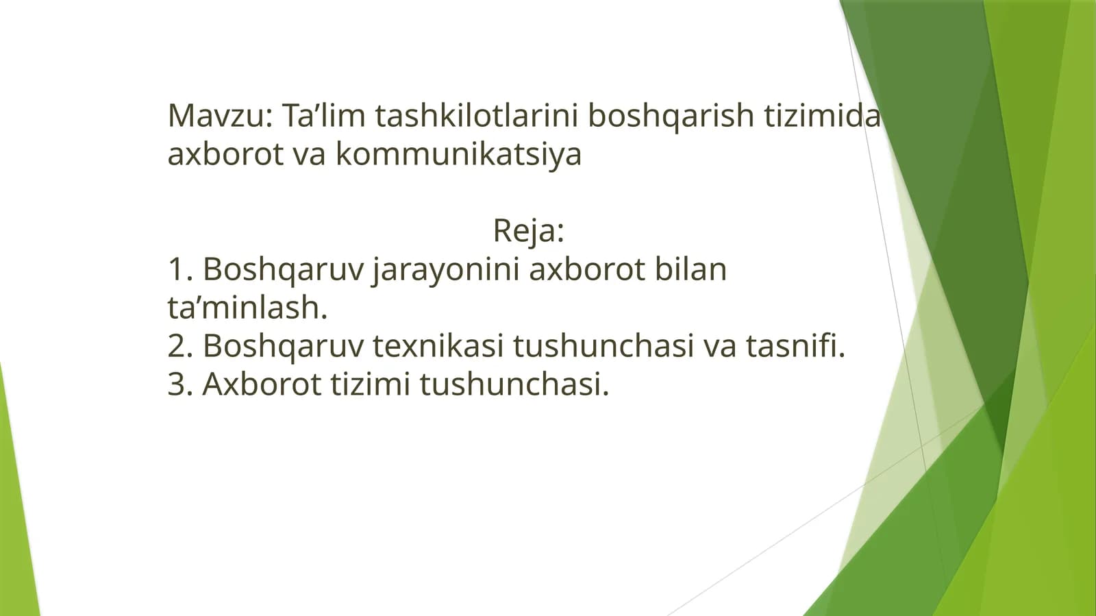Ta’lim tashkilotlarini boshqarish tizimi
