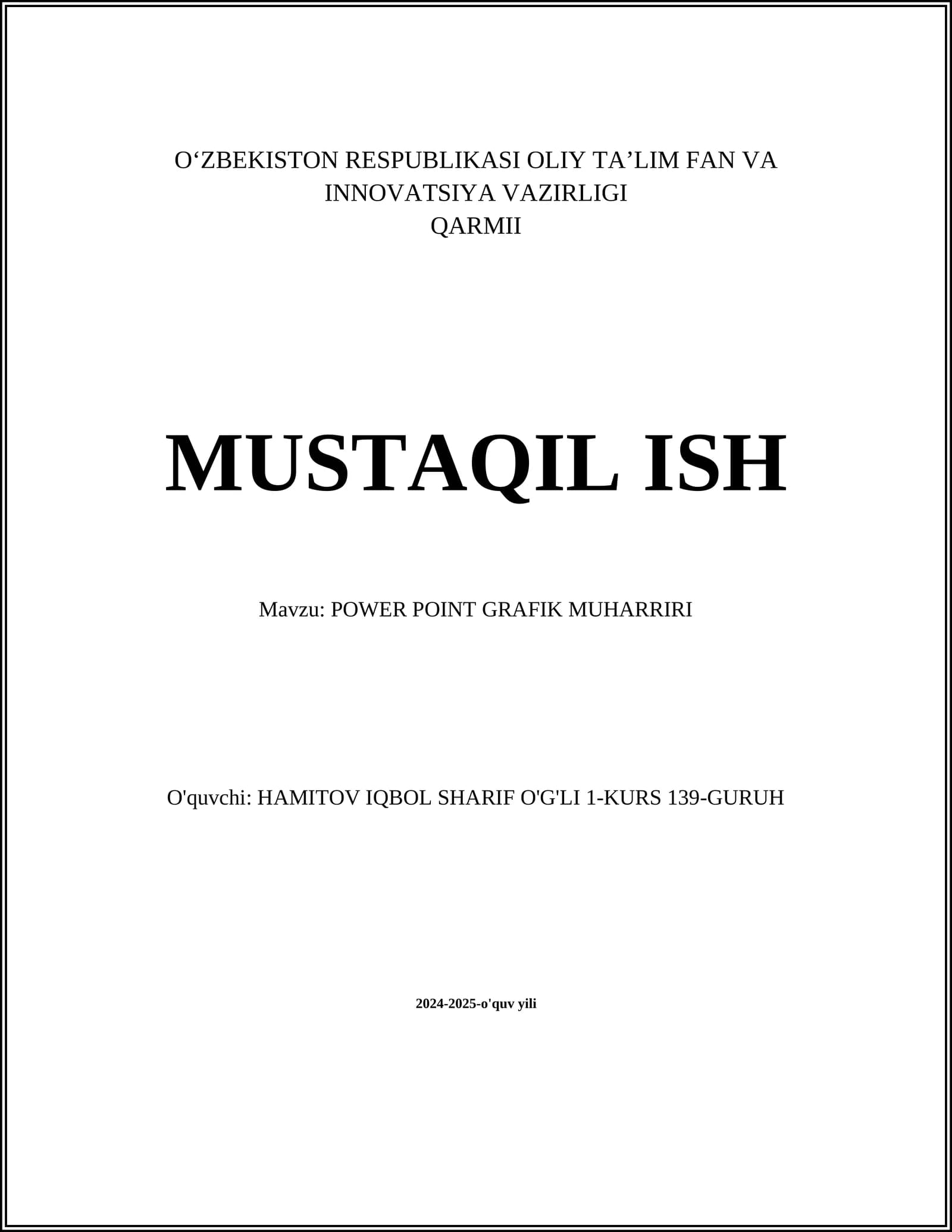 POWER POINT GRAFIK MUHARRIRI