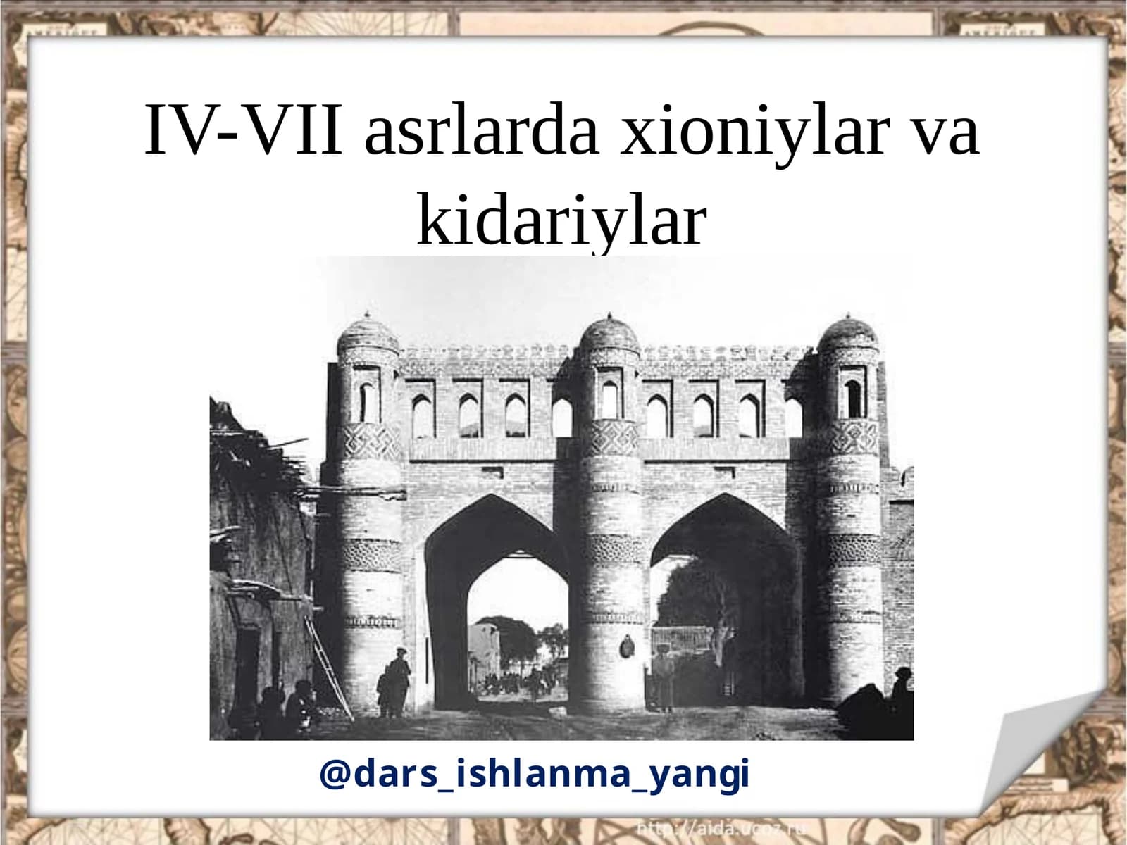 IV-VII asrlar daxioniylar va kidariylar