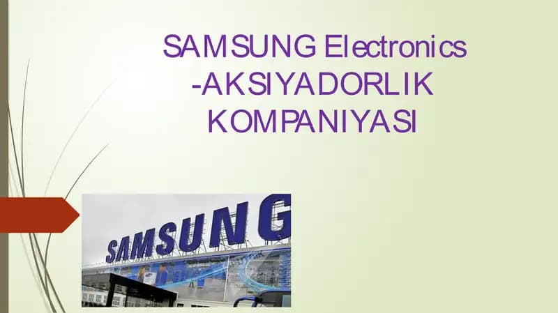 Samsung Electronics - Aksiya kompaniyasi