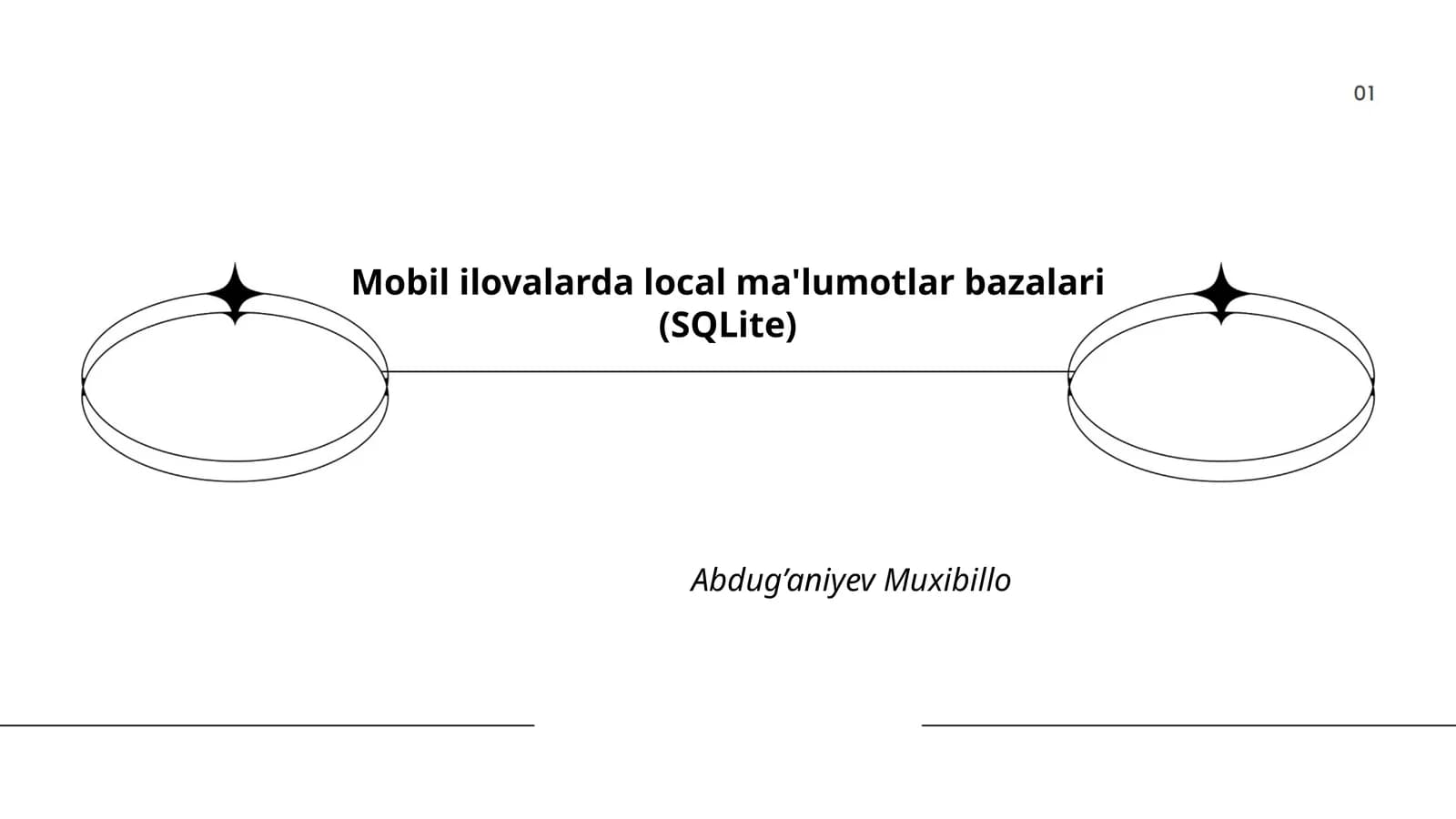 Mobil ilovalarda local ma'lumotlar bazalari (SQLite)