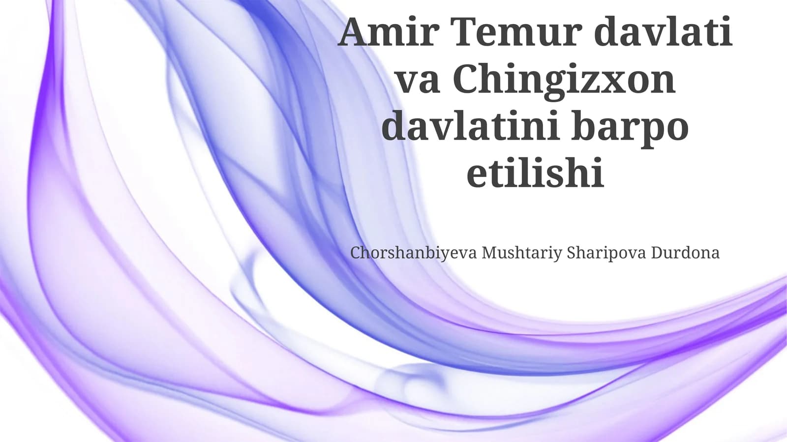 Amir Temur davlati: Shakllanish va yuksalish