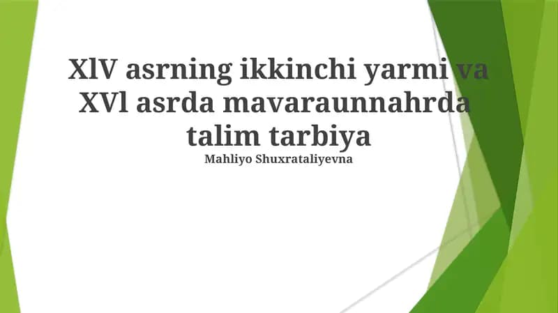 Dars reja yodlash, tilovat qilish va ilmiy munozaralar