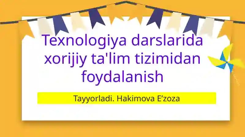 Texnologiya ta'limining ahamiyati va mohiyati