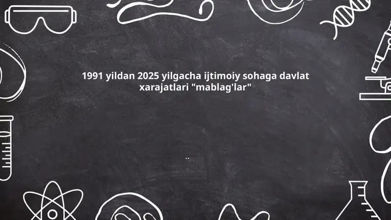Davlat xarajatlari "mablag'lar"