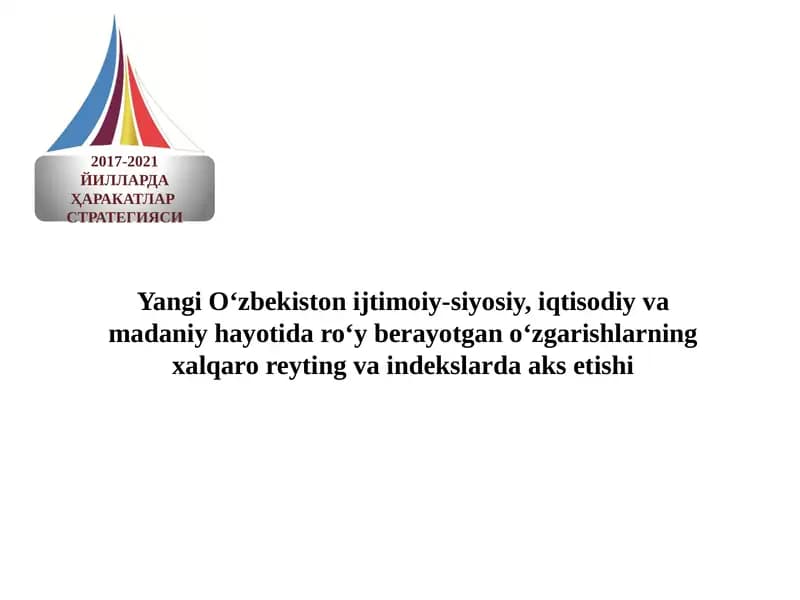 Harakatlar Strategiyasi 2017-2021 Yillarda