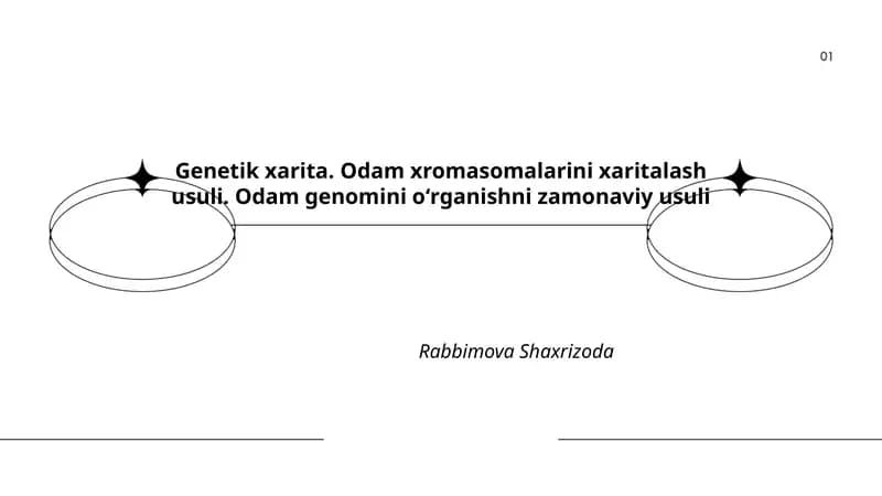 Genetik xarita. Odam genomini oʻrganishni zamonaviy usuli