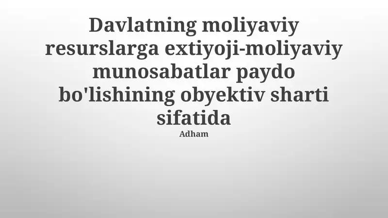 Byudjet siyosati va iqtisodiy barqarorlik