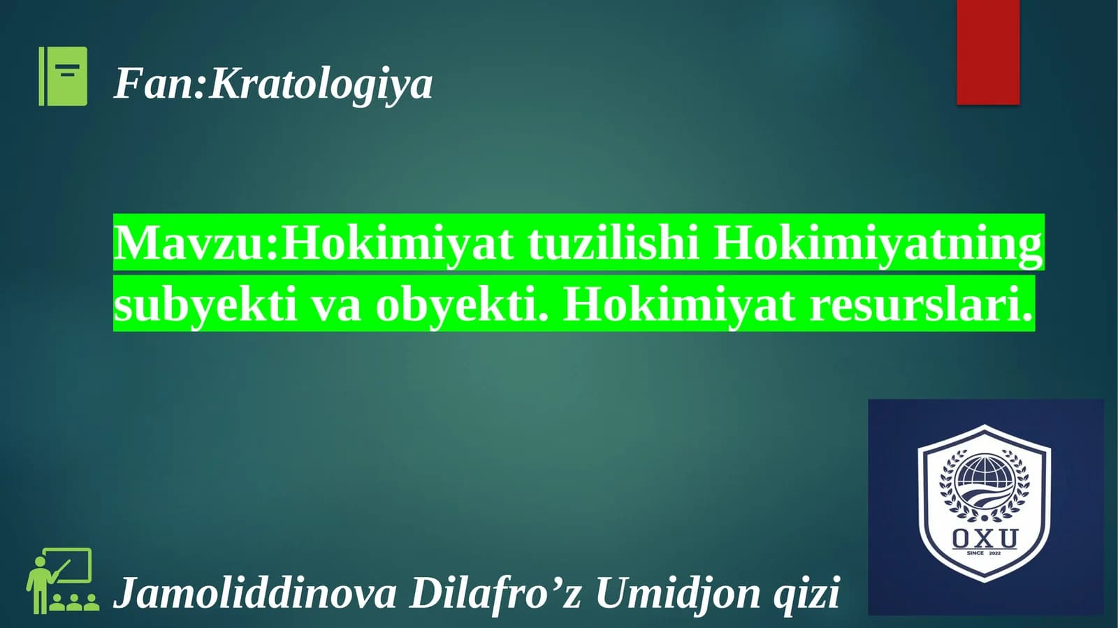 Hokimiyat tuzilishi