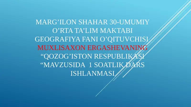 Qozog'iston Respublikasi