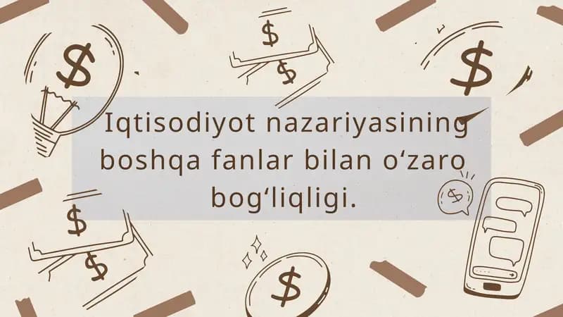 Iqtisodiyot Nazariyasi