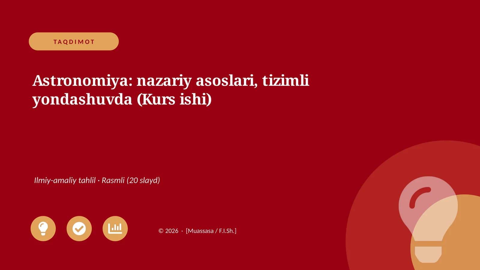 Astronomiya: nazariy asoslari, tizimli yondashuvda