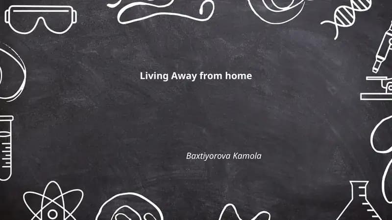 Living Away from home