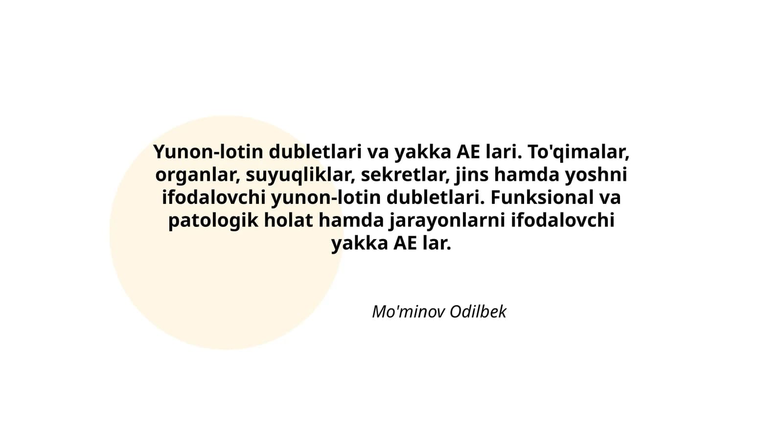 Yunon-lotin dubletlari va yakka AE lari