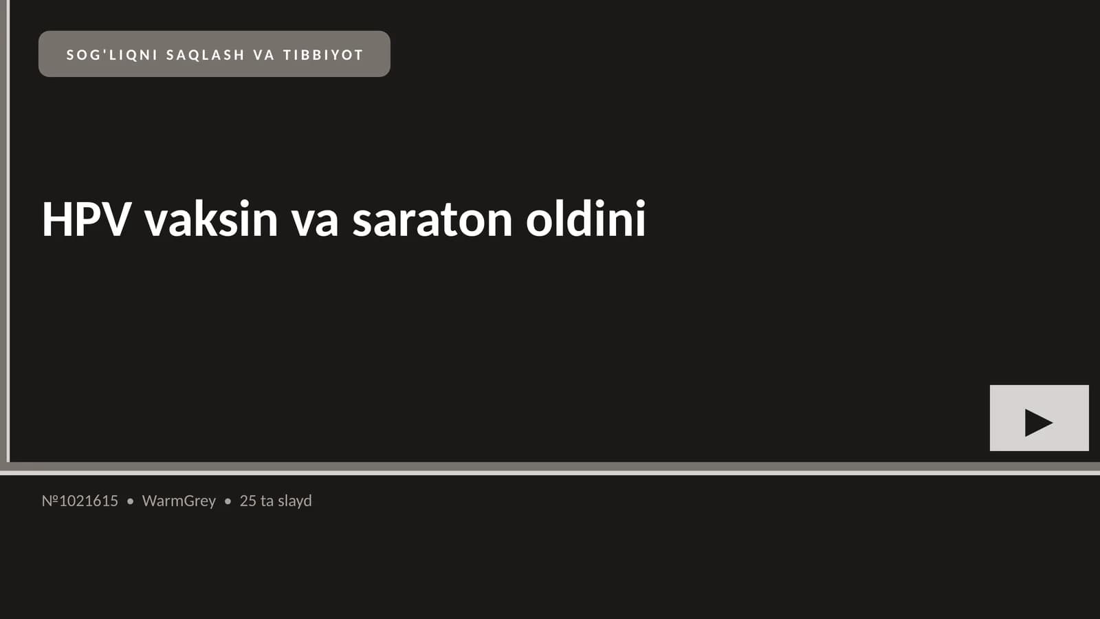 HPV vaksin va saraton oldini