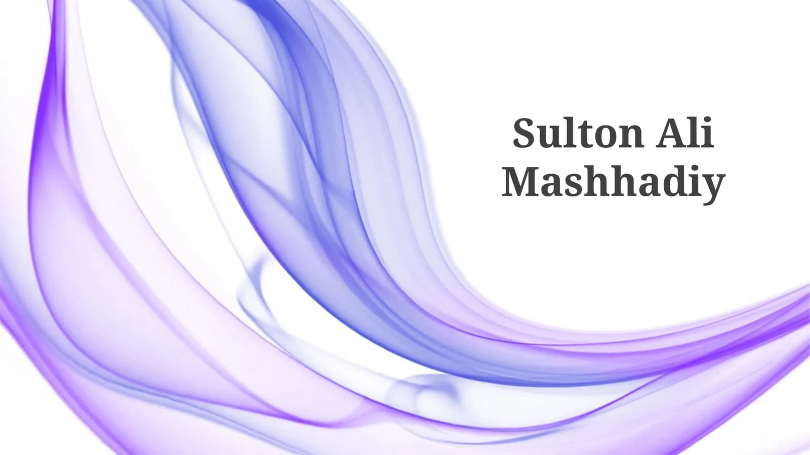Sulton Ali Mashhadiy