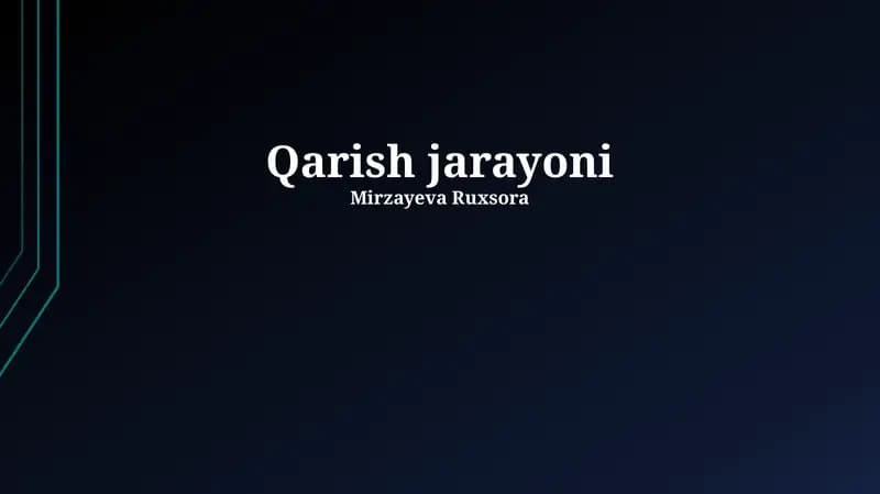 Qarish jarayoni