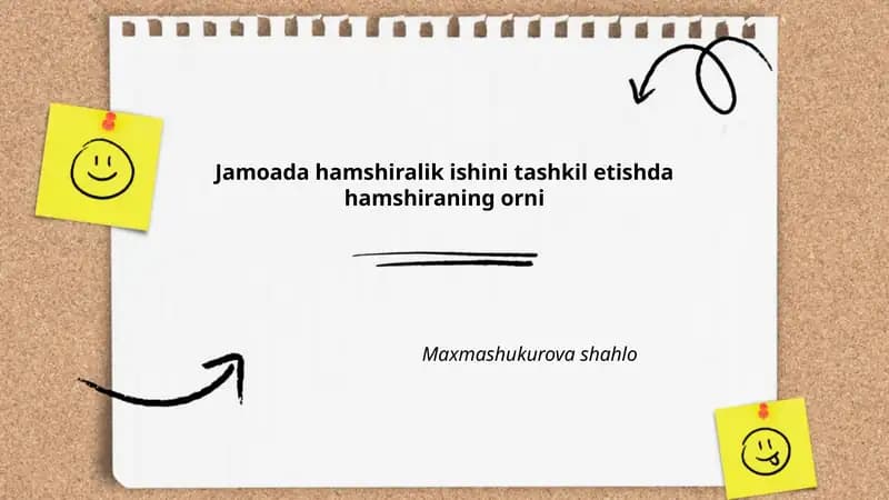 Jamoada hamshiralik ishini tashkil etishda hamshiraning orni