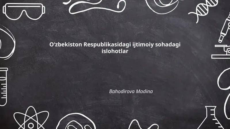 Ta'lim sohasidagi islohotlar va ta'lim sifatini oshirish
