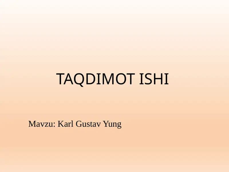 Karl Gustav Yung