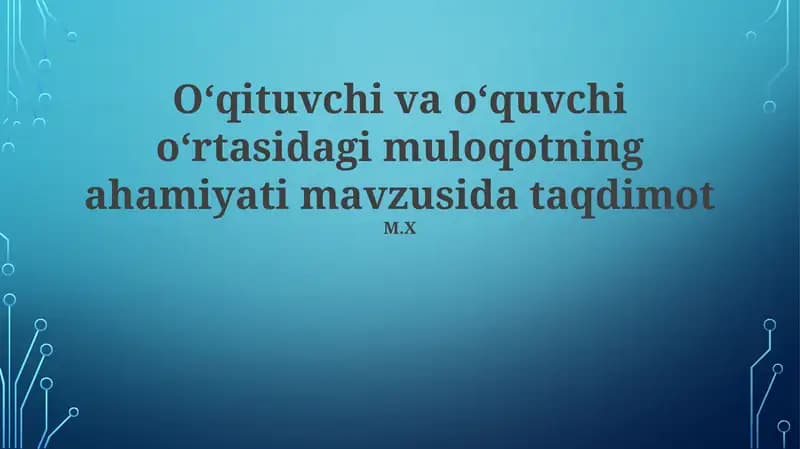 Talabalarning motivatsiyasini oshirish