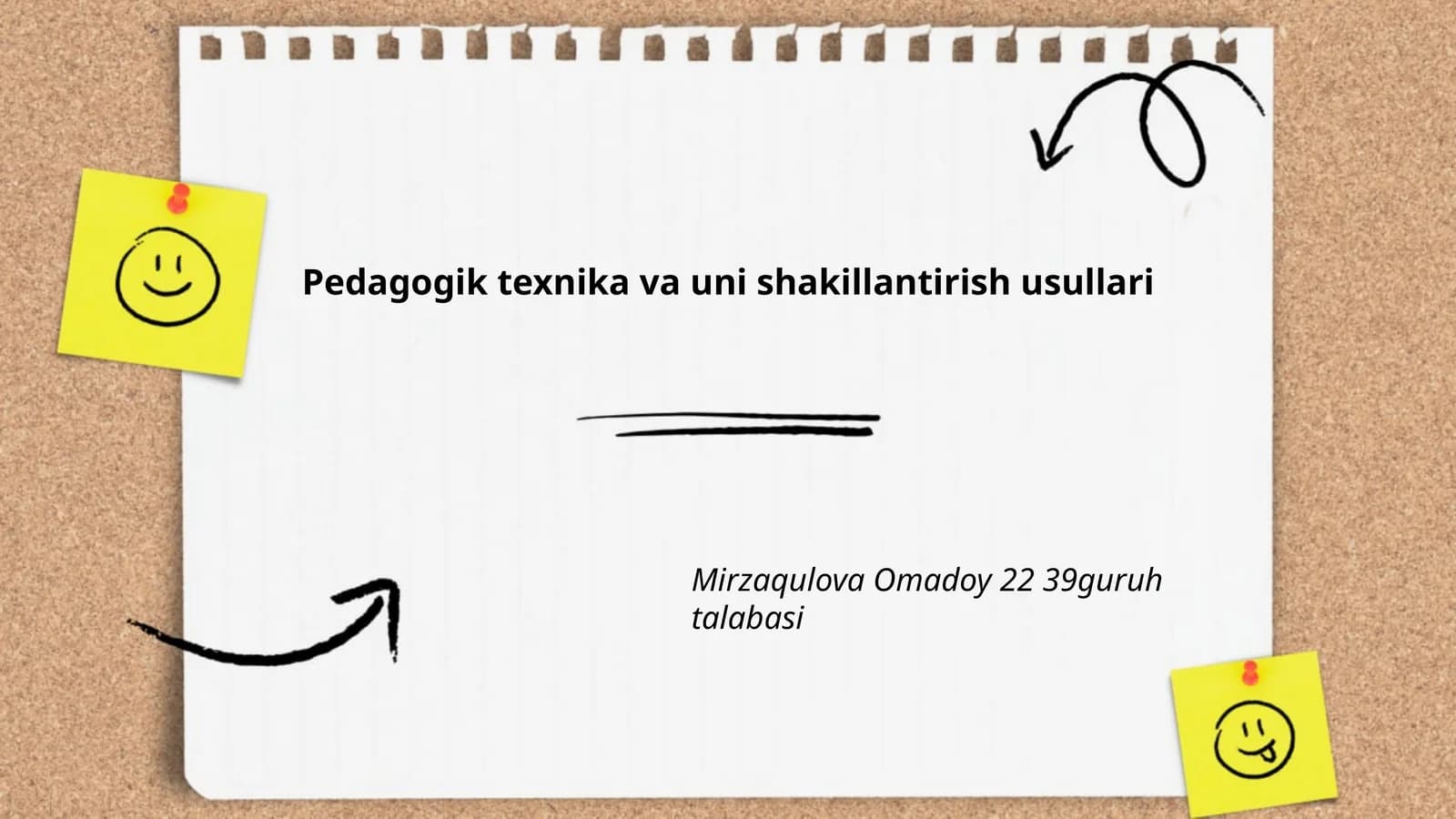 Pedagogik texnika va uni shakillantirish usullari