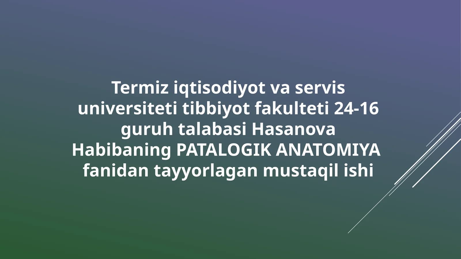 PATALOGIK ANATOMIYAfanidantayyorlaganmustaqilishi