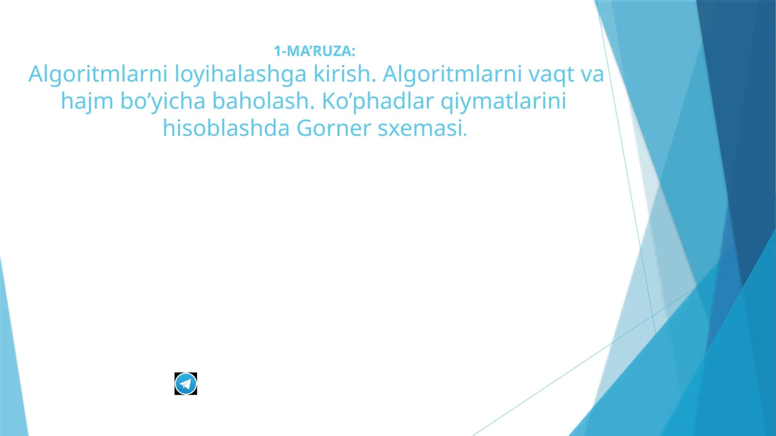 Algoritm tuzish prinsiplari