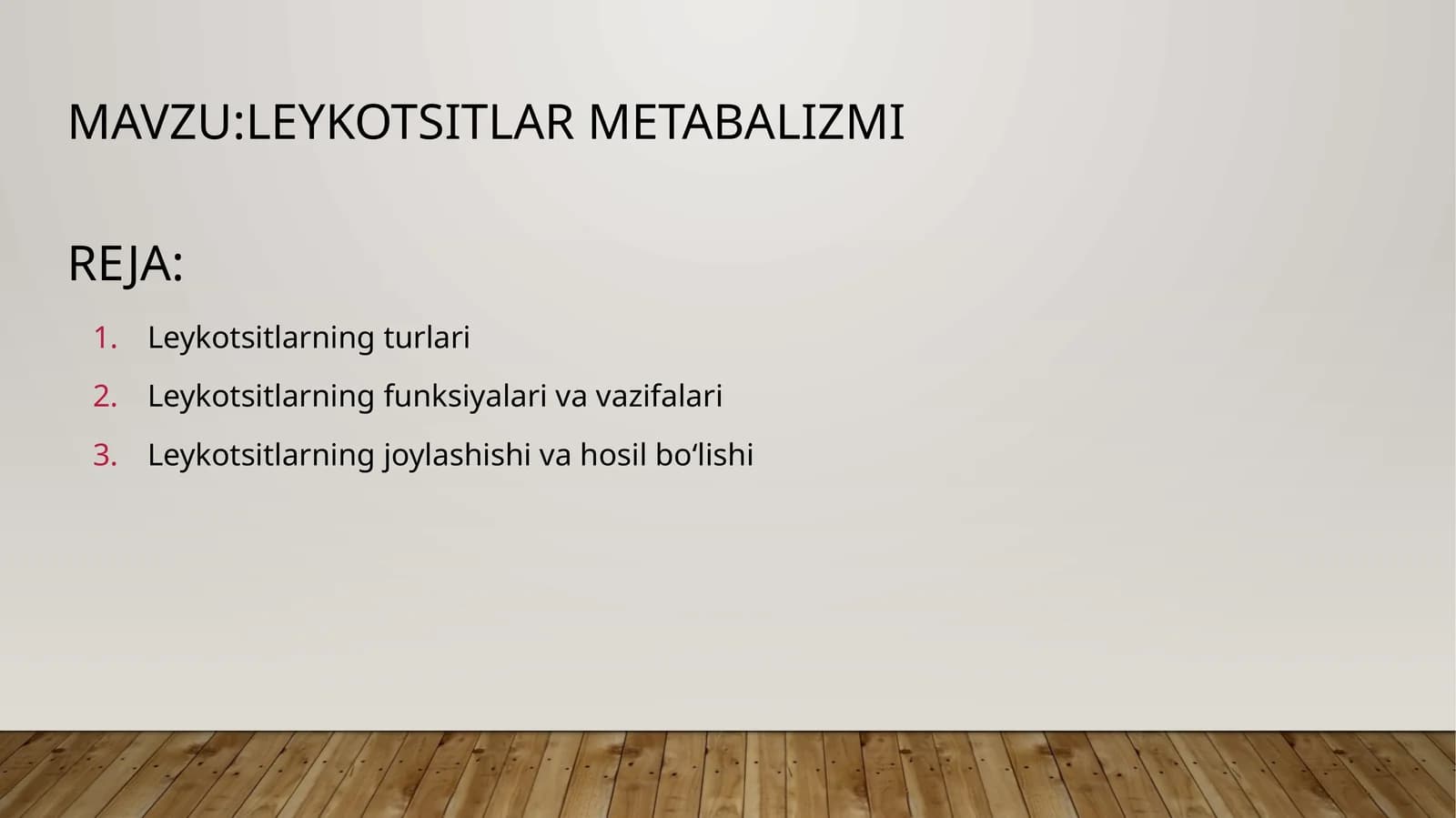 Leykotsitlat metobolizmi