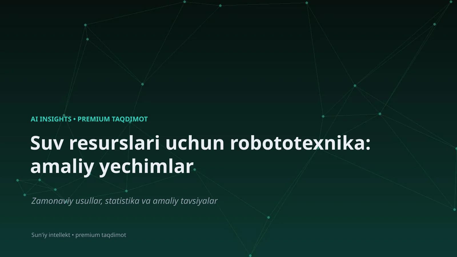 Sun'iy intellekt • premium taqdimot