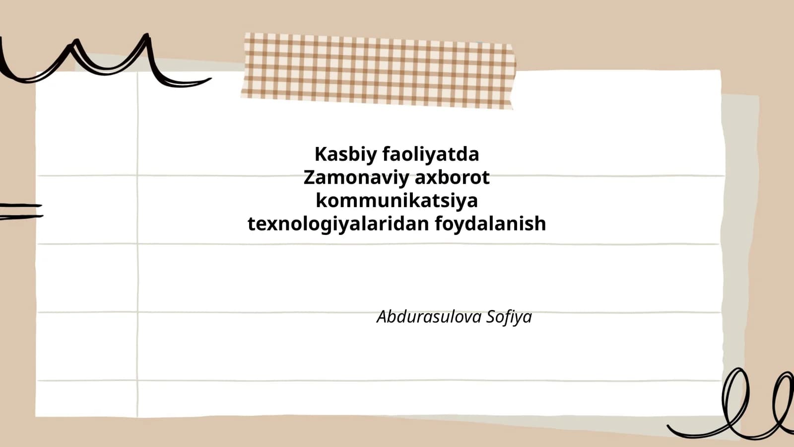 Zamonaviy axborot texnologiyalari