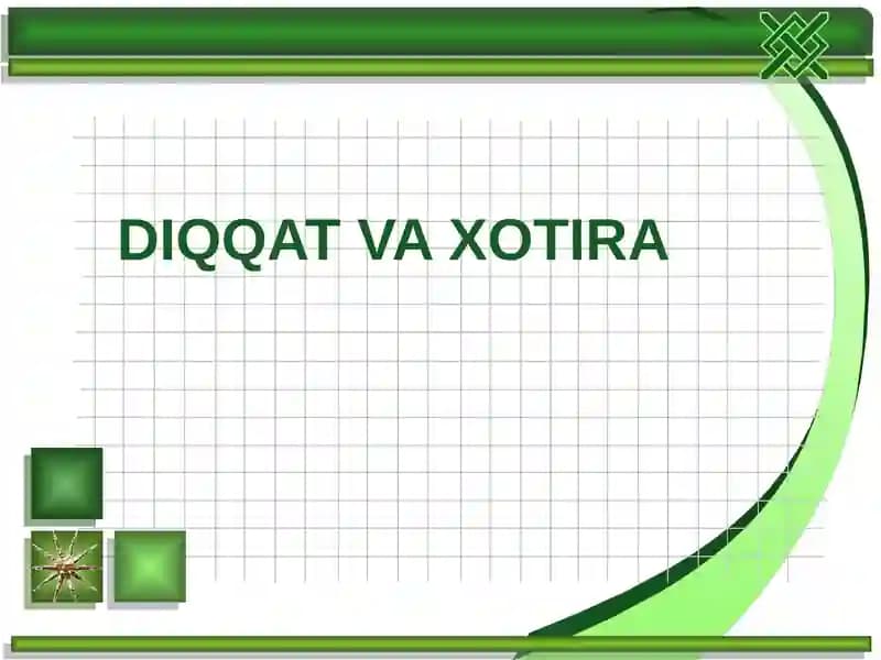 Diqqat va xotira