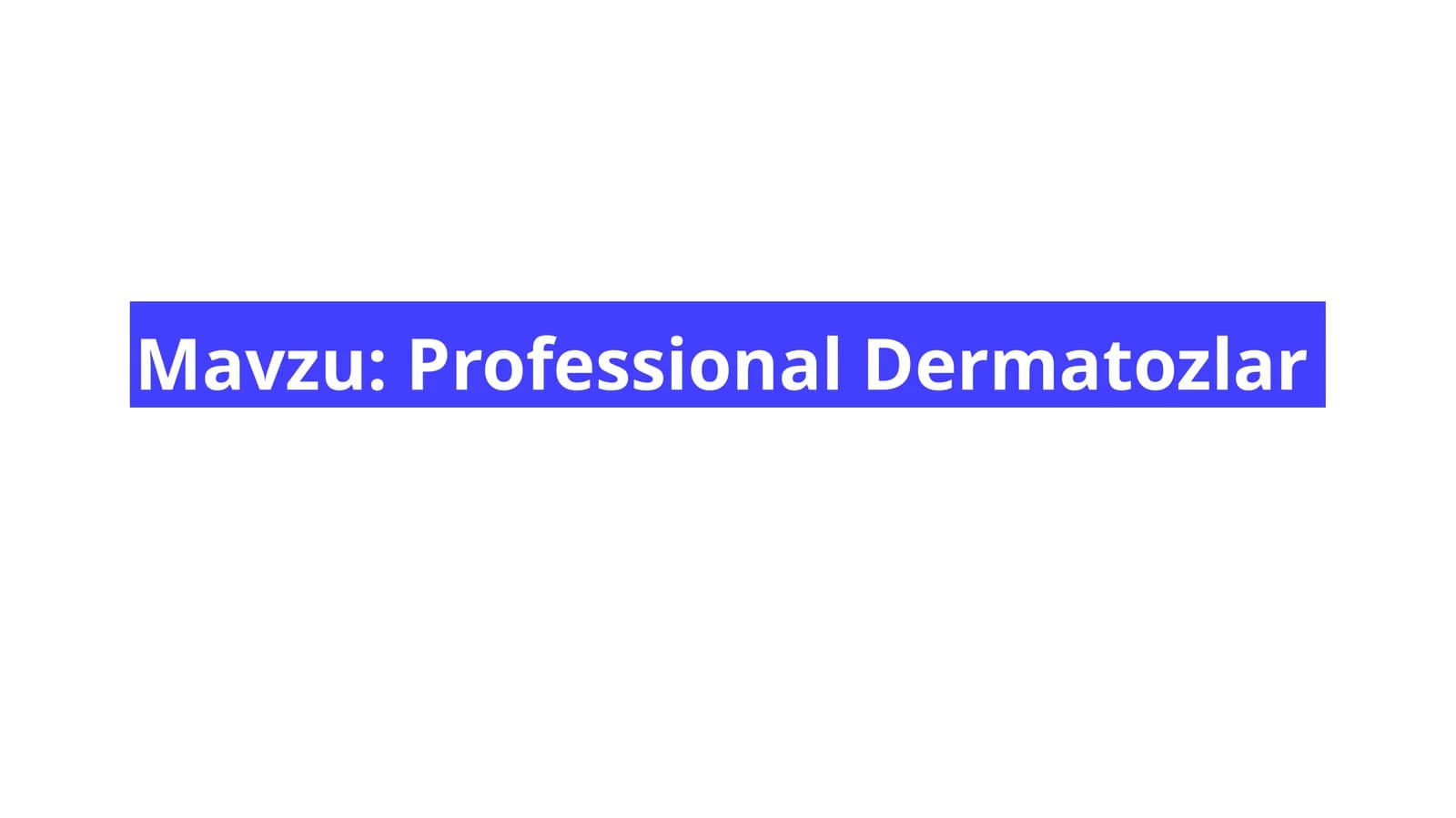 Professional Dermatozlar