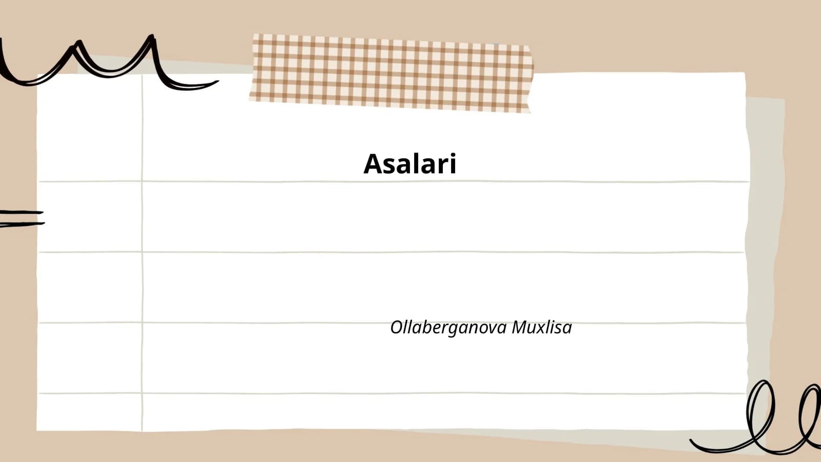 Asalarilar Tarixi