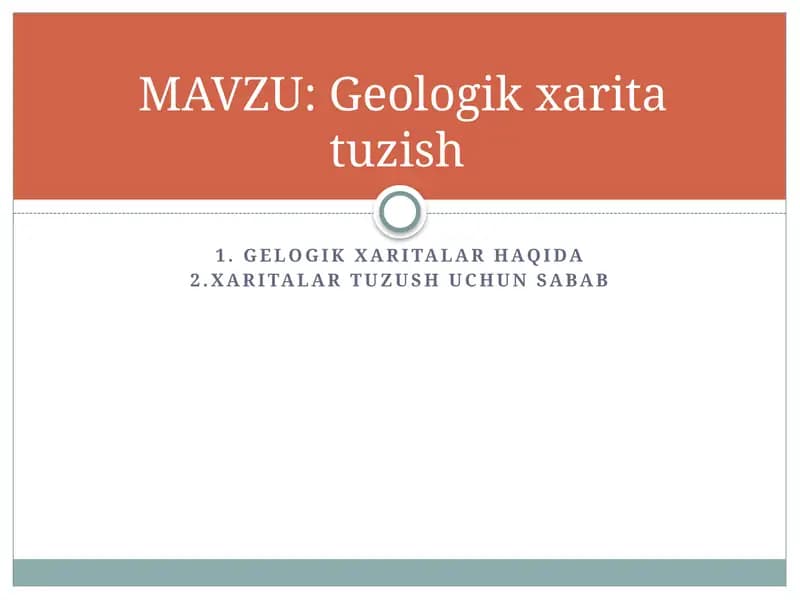 Geologik xaritalar