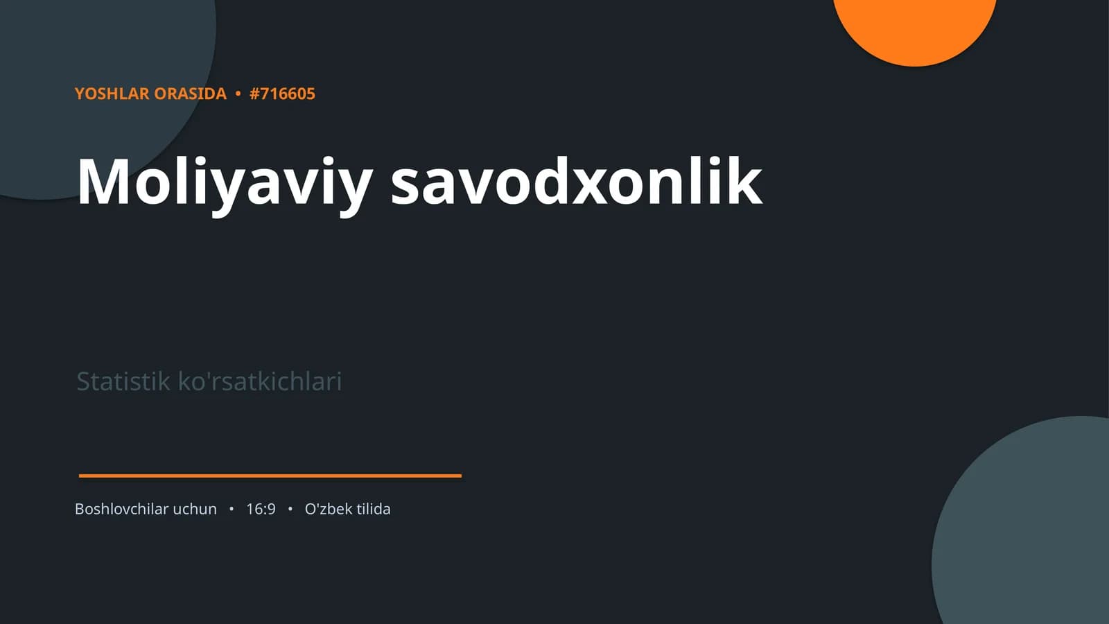 Moliyaviy savodxonlik