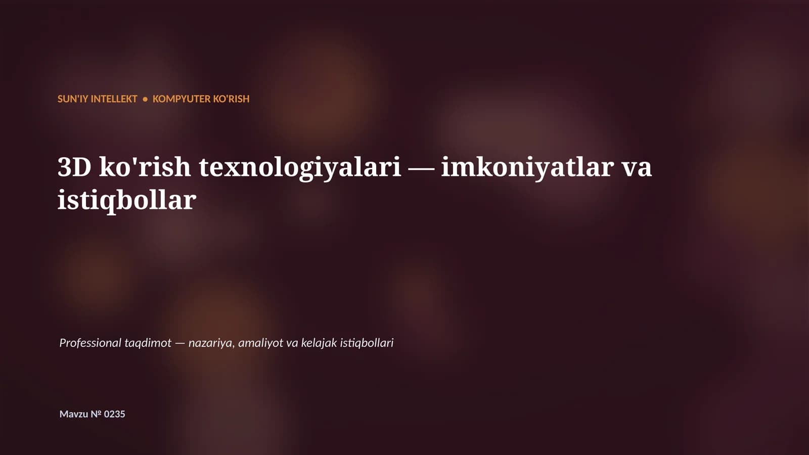Kompyuter ko'rish