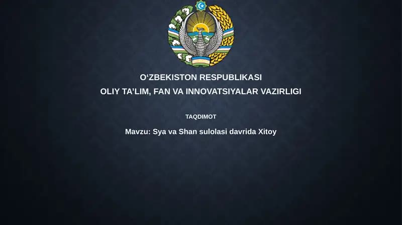 Xia va Shang sulolalari