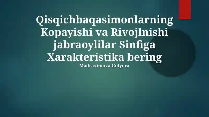 Qisqichbaqasimonlarning Kopayishi va Rivojlnishi jabraoylilar Sinfiga Xarakteristika bering