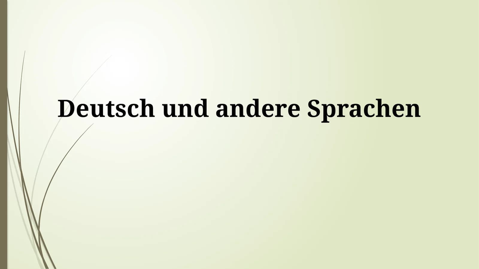 Deutsch undandereSprachen