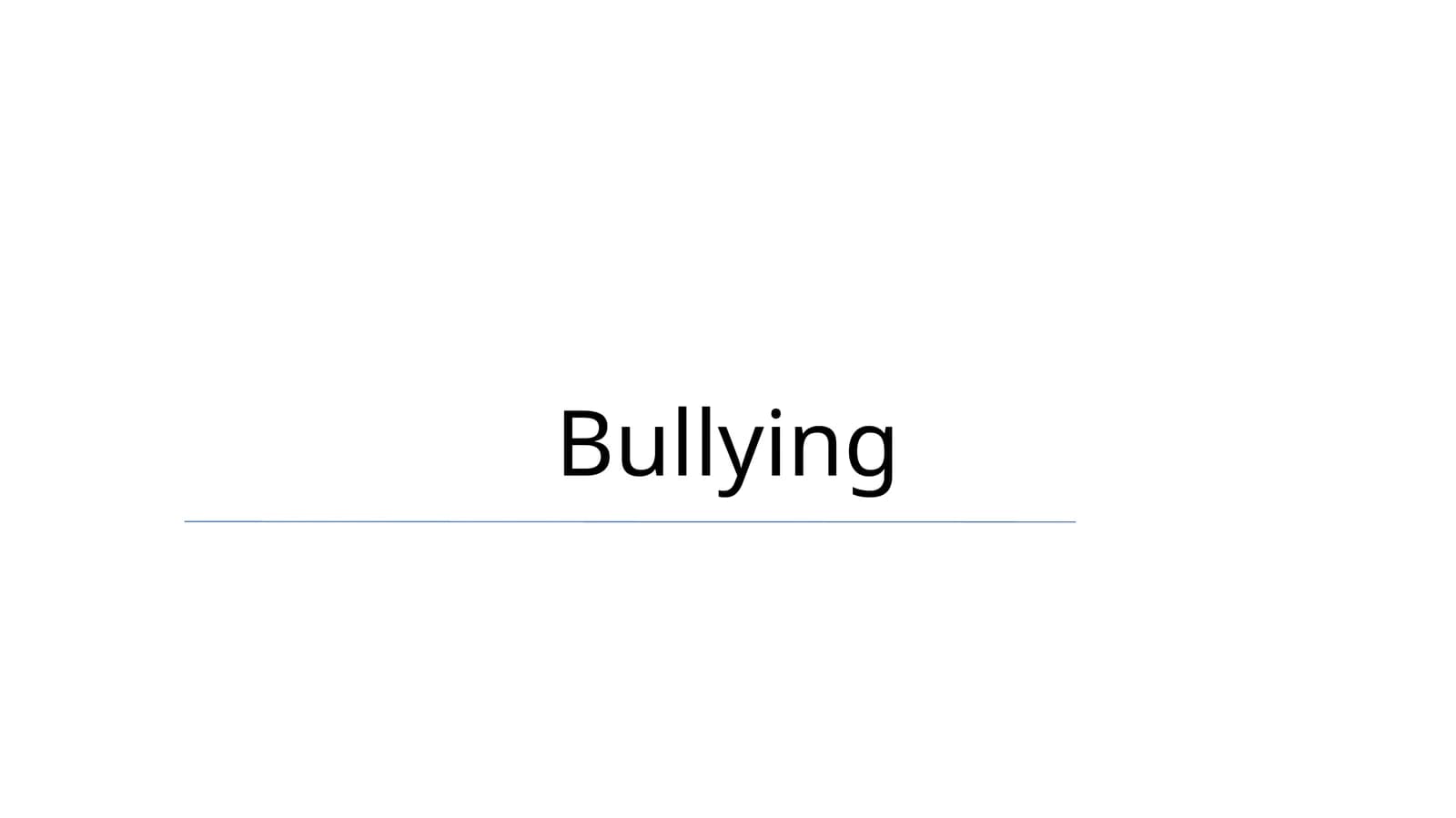 Bullying