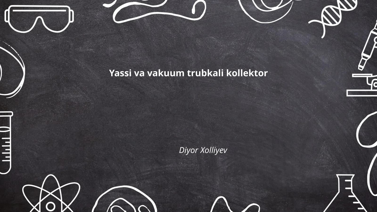 Yassi va vakuum trubkali kollektor