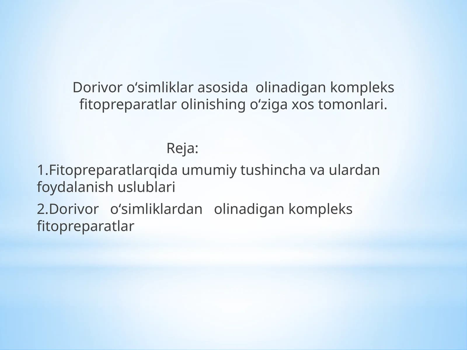 Fitopreparatlar